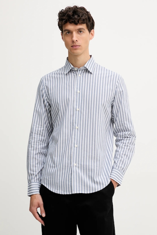 

Хлопковая рубашка United Colors Of Benetton, синий