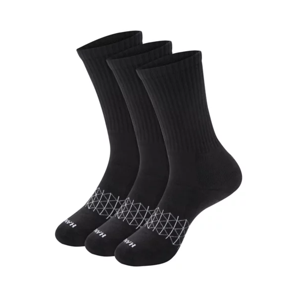 

Мужские носки с влагоотводящим эффектом Ultimate Comfort, 3 пары Hanes, черный
