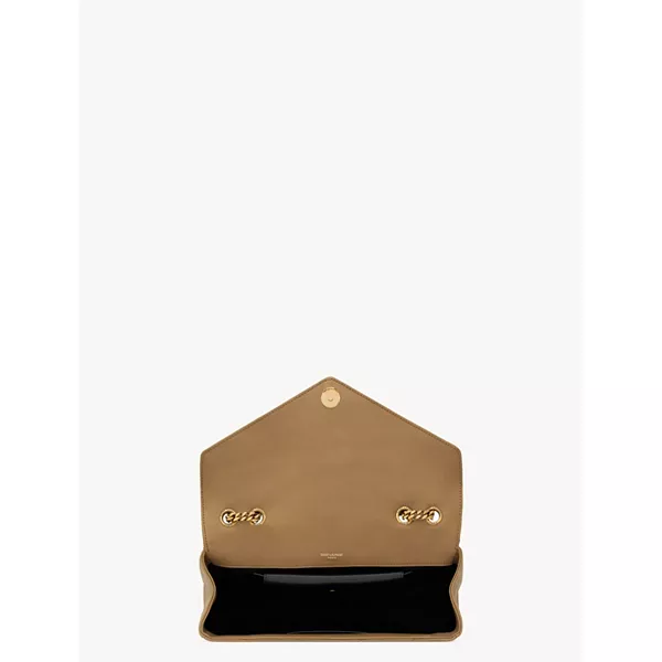 Сумка-Трансформер Loulou среднего размера. Saint Laurent, бежевый — фото 4