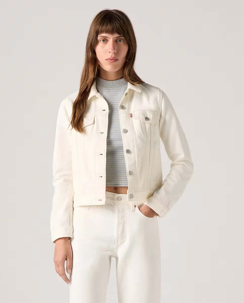

Приталенная женская джинсовая куртка Levi's, белый