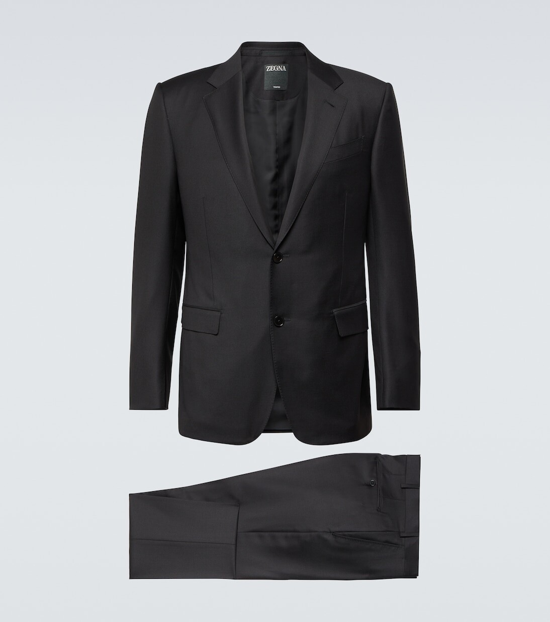 

Шерстяной костюм trofeo Zegna, черный