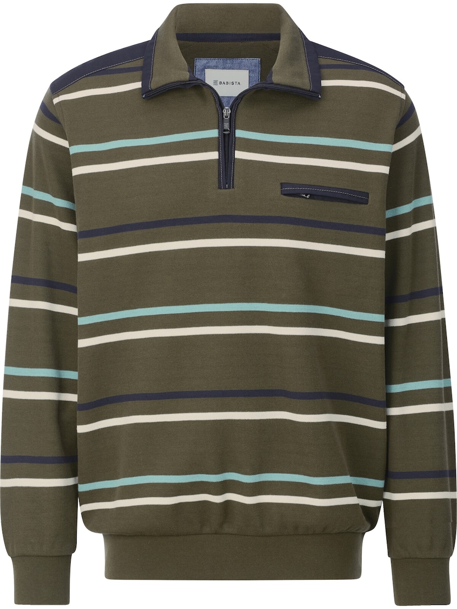 

Толстовка BABISTA Paonessi, оливковый/мятный