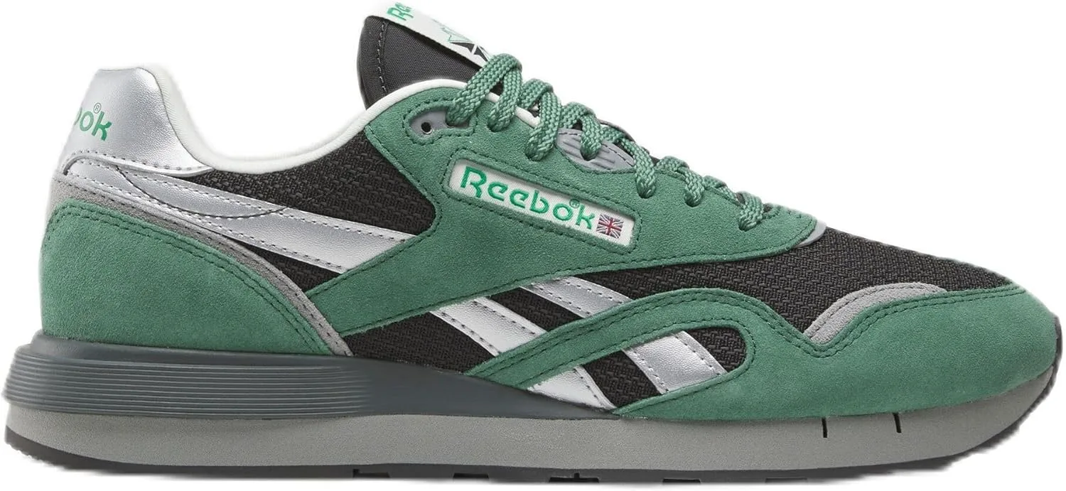 Кроссовки Reebok Unisex Classic Nylon 89, черный/зеленый/серый
