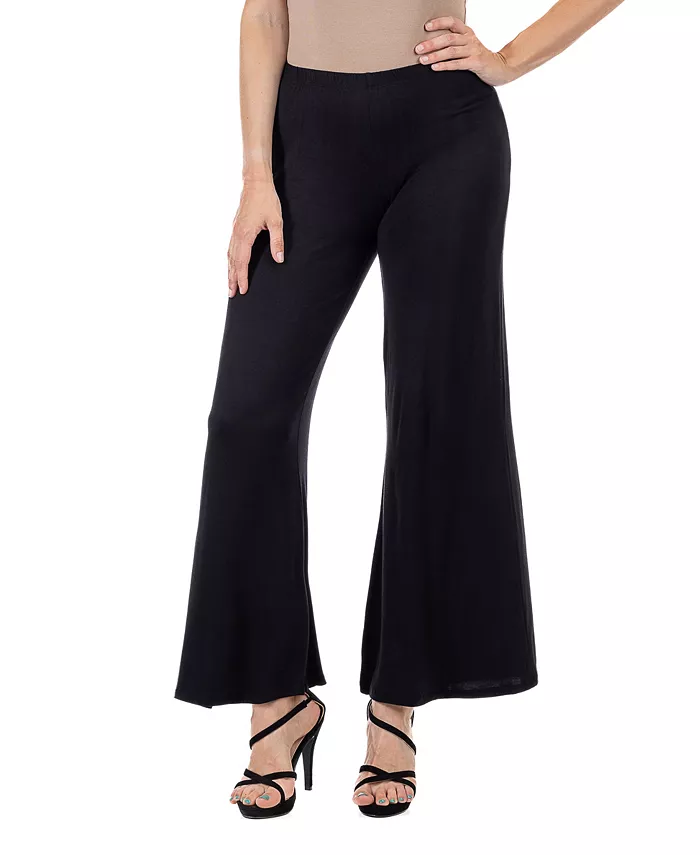 

Комфортные однотонные брюки-палаццо с широкими штанинами 24seven Comfort Apparel, черный