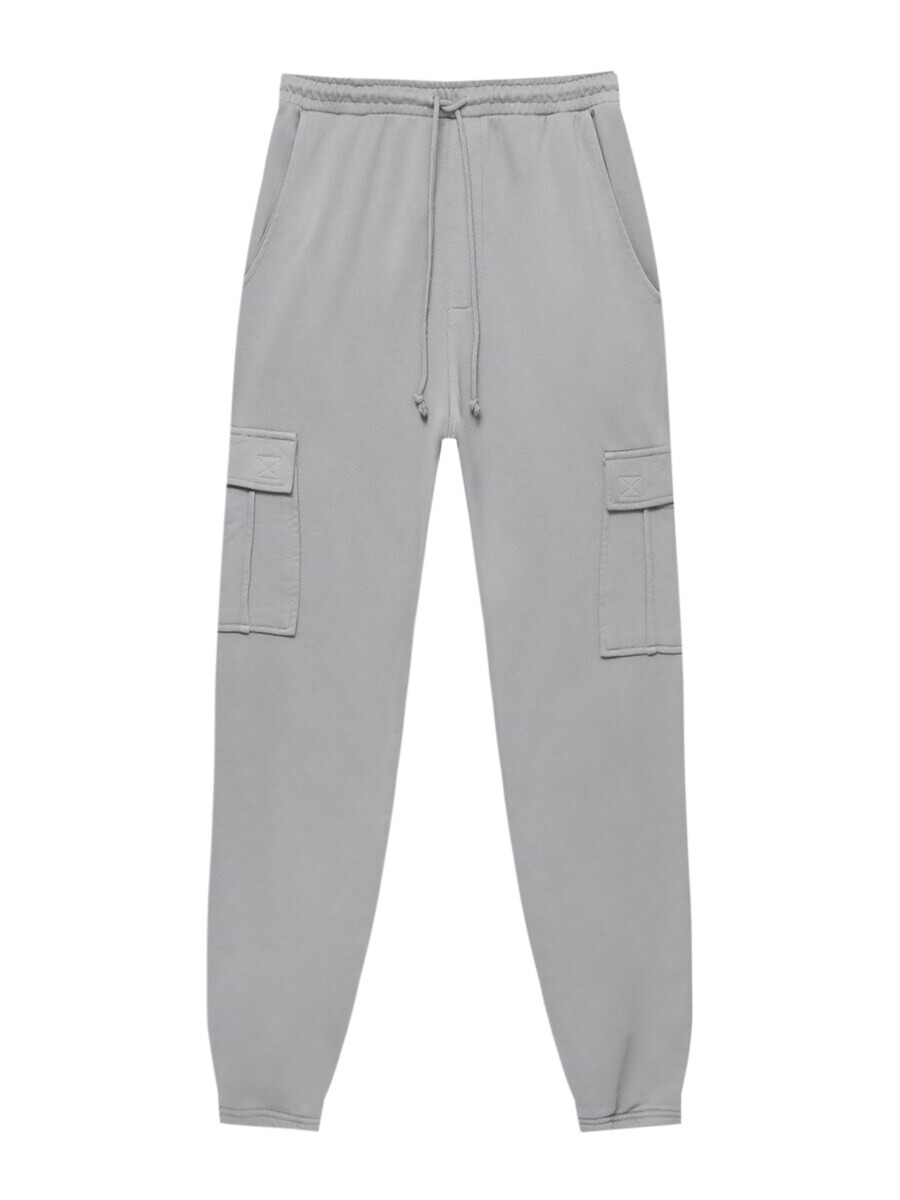 

Брюки карго Pull&Bear, светло-серый