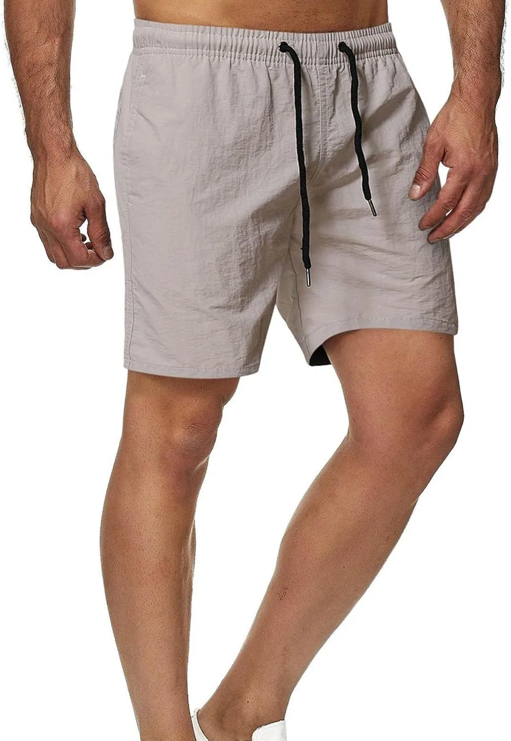 Мужские шорты Active Cotton Drawstring, Gray — фото 3