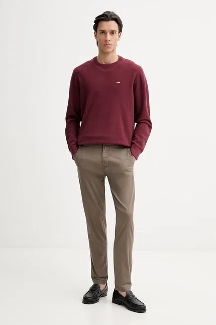 Брюки из льна XX CHINO STD II Levi's, коричневый — фото 2
