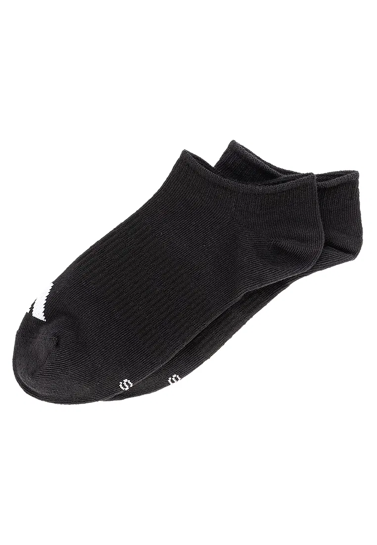 Носки спортивные, низкие, 3 пары Adidas, белый/черный/серый — фото 4