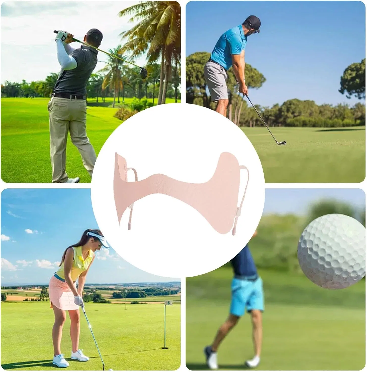 Солнцезащитный патч для глаз Sun Golf Eye Patch, розовый — фото 4