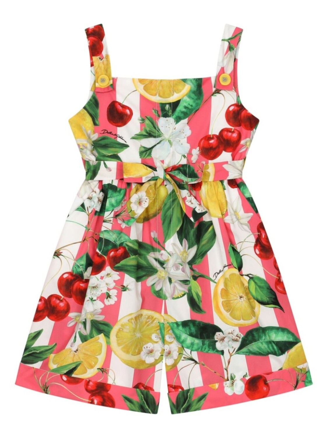 

Dolce & Gabbana комбинезон с принтом italian holiday, розовый