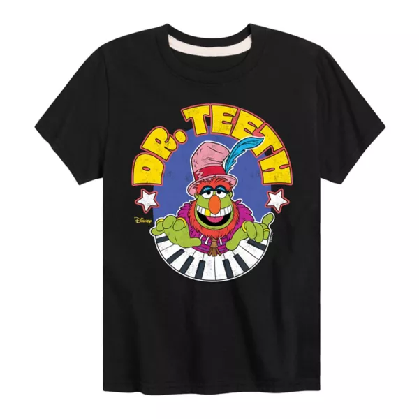 

Футболка с принтом «Electric Mayhem» и Dr Teeth для мальчиков 8-20 лет Disney, черный
