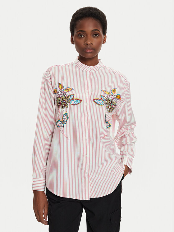 

Рубашка regular fit Nagano 24WWCW40 Desigual, розовый