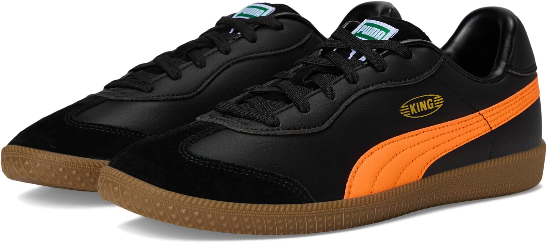 

Кроссовки PUMA King 21 Indoor Trainer Soccer Shoes, цвет Black/Heat Fire