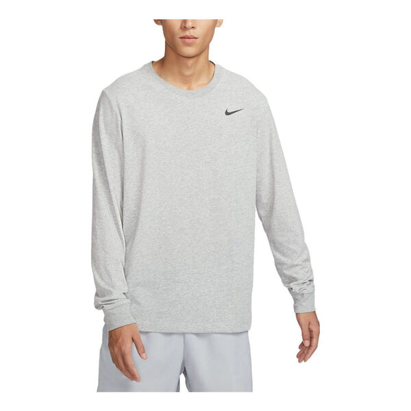 

Футболка с длинным рукавом Dri Fit Nike, серый