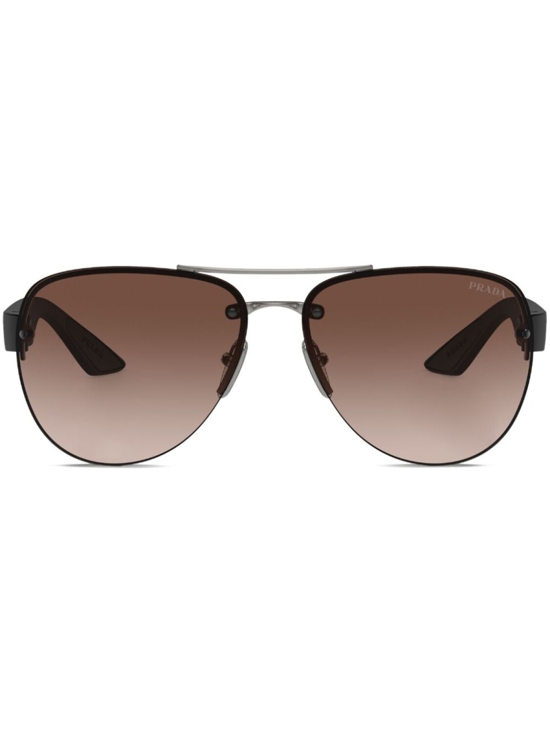 

Солнцезащитные очки-пилоты Prada Eyewear, серый