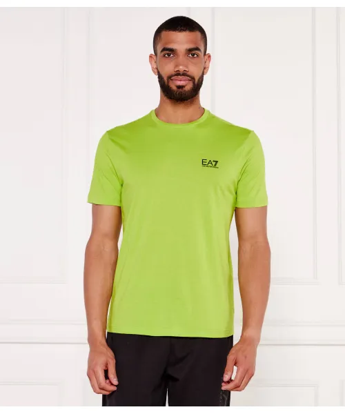 

Футболка Slim fit Ea7, зеленый