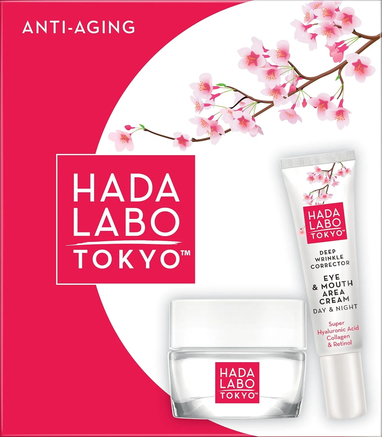 Антивозрастной набор для лица Hada Labo Tokyo: крем и крем для глаз Hada Labo Tokyo — фото 3