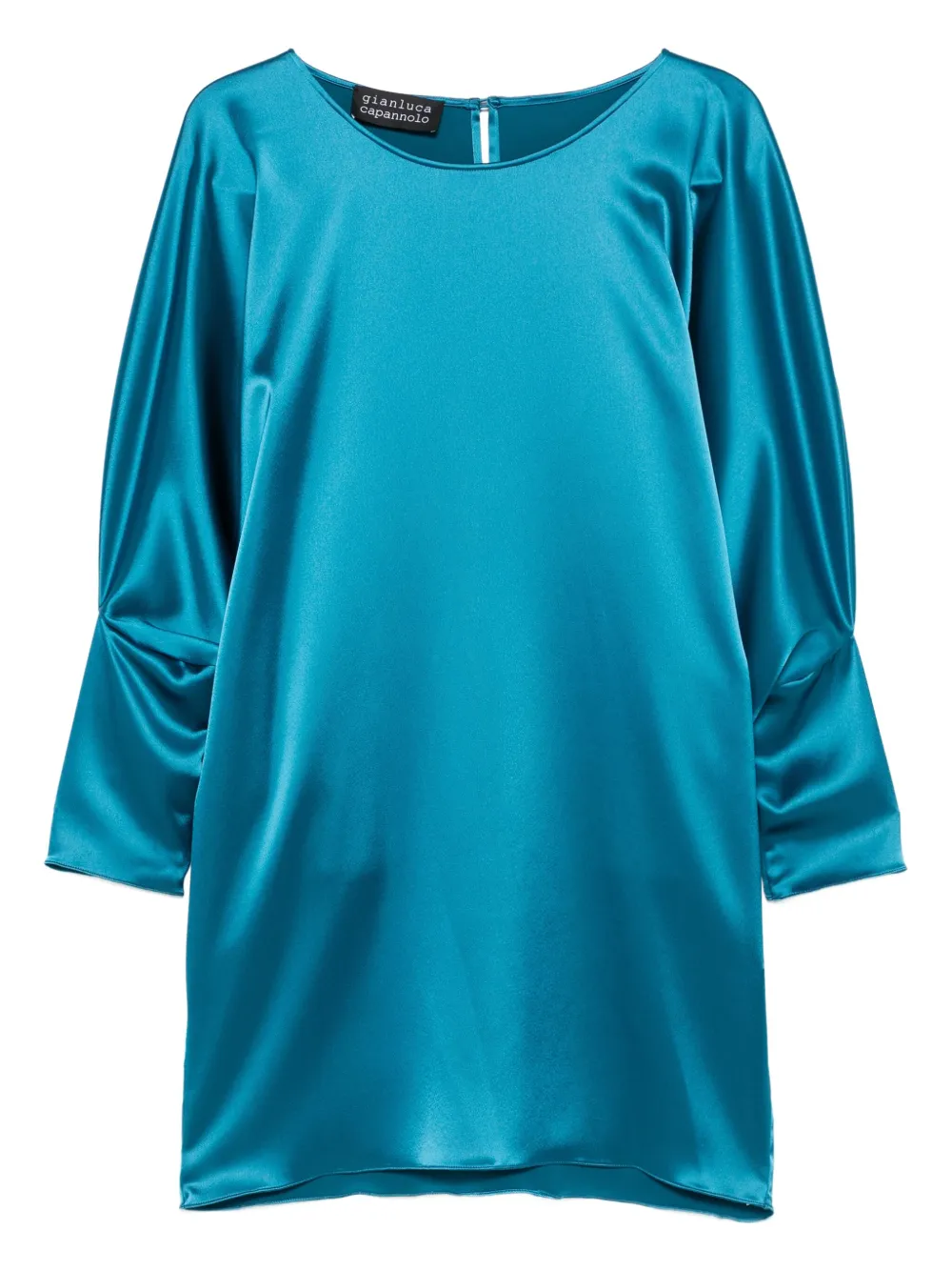 

Платье мини с объемными рукавами Gianluca Capannolo, синий