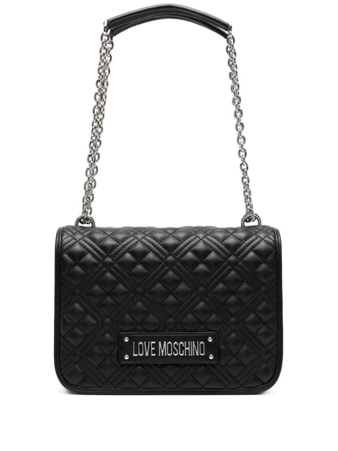 

Стеганая сумка на плечо Love Moschino, черный