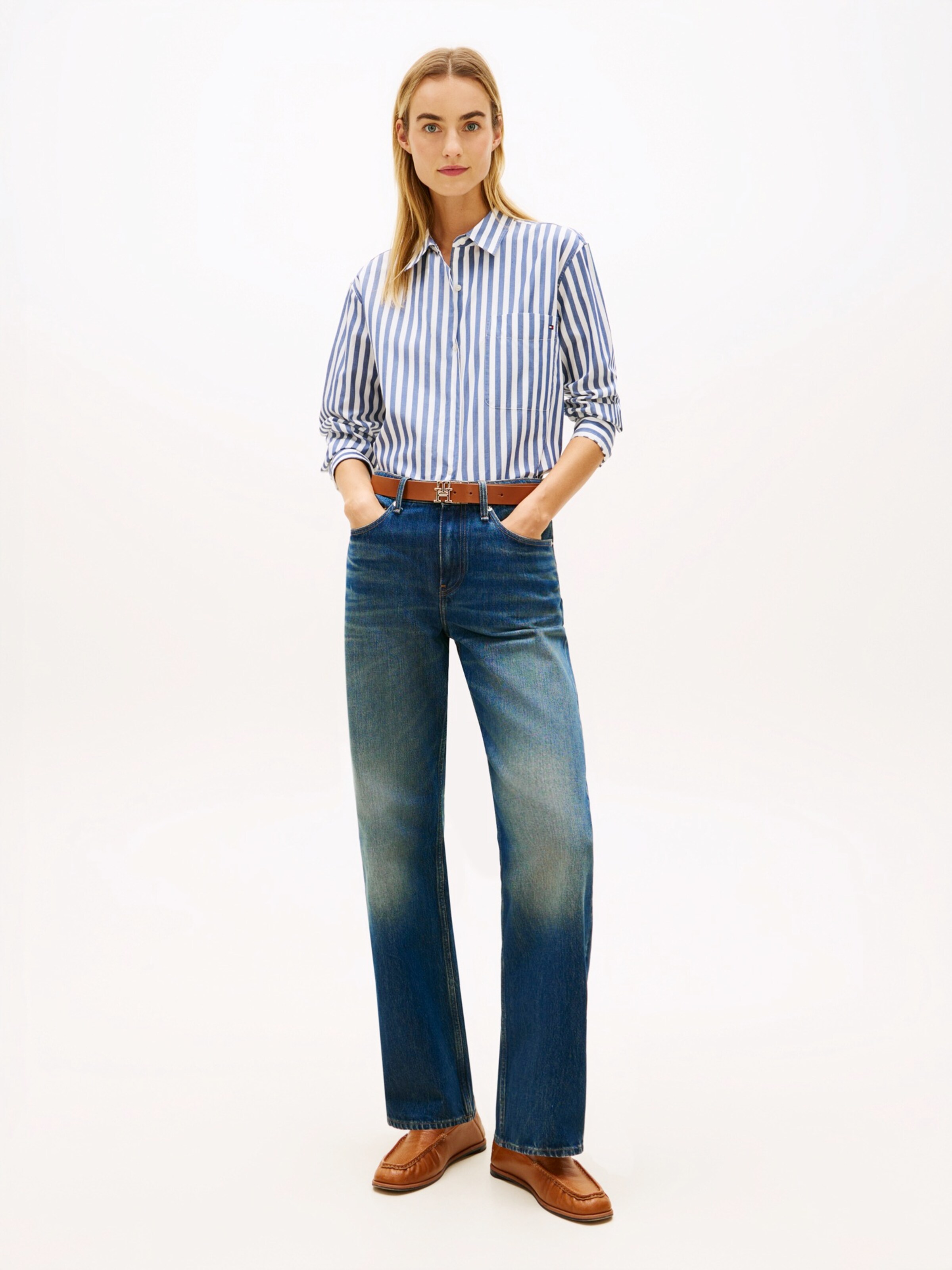 TOMMY HILFIGER Рубашка 'ESS' в белом цвете — фото 4