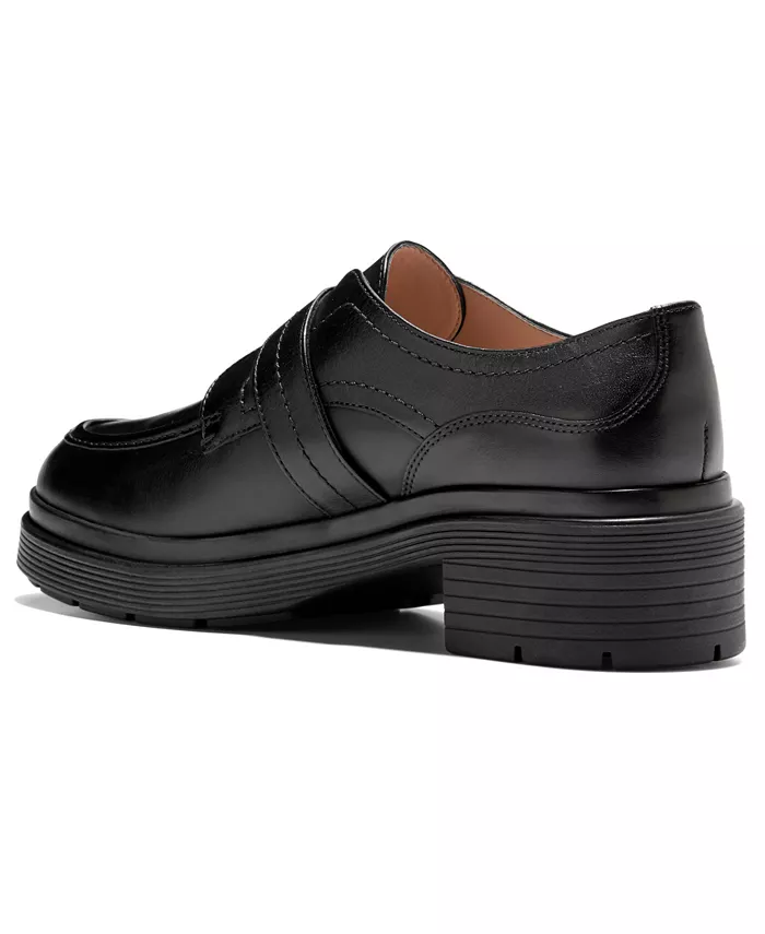 Женские лоферы Carlitta Monk Oxford Strap Lug Cole Haan, черный — фото 3