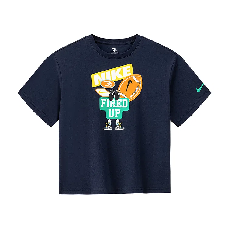 Футболка с коротким рукавом Nike Kids' темно-синяя
