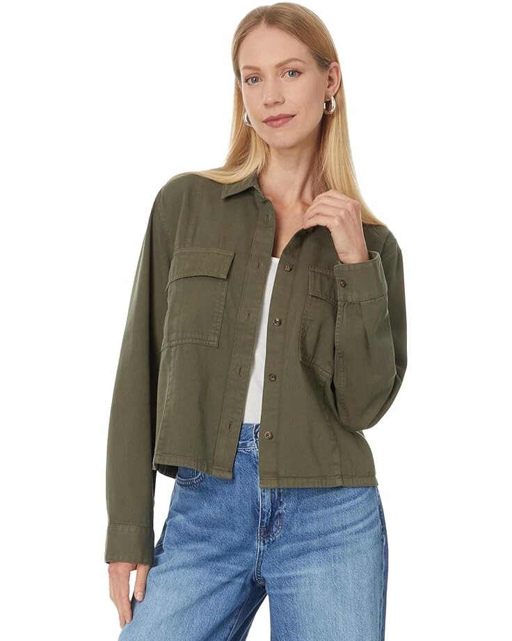 

Рубашка Madewell Chino Pintuck Long Sleeve Shirt, цвет Faded Ivy