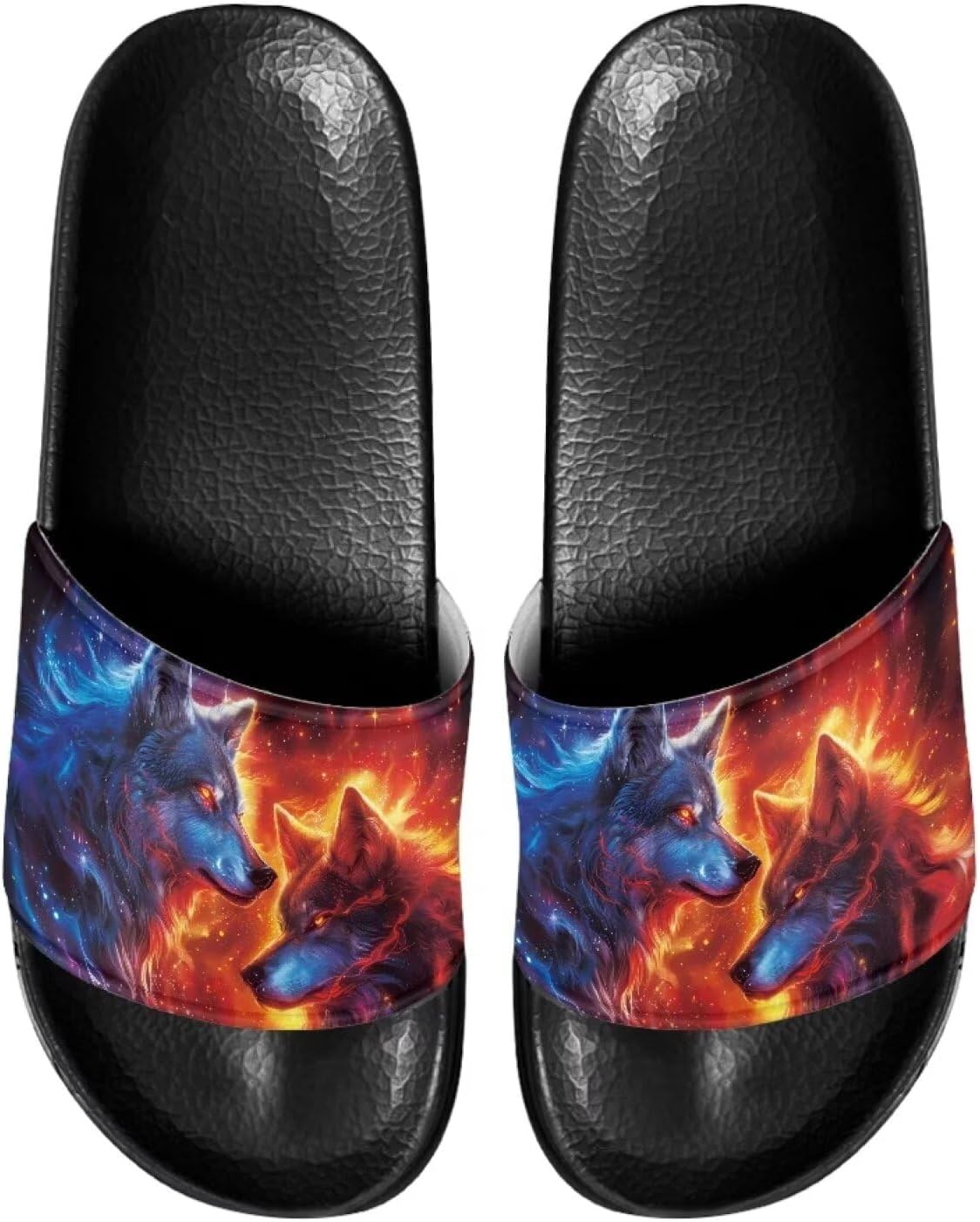 

Домашние тапочки Cugasmaru для мужчин и женщин с открытым носком, всесезонные, с толстой мягкой подошвой, Wolf