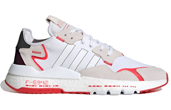 Кроссовки оригинальные nite jogger Adidas, белый — фото 2
