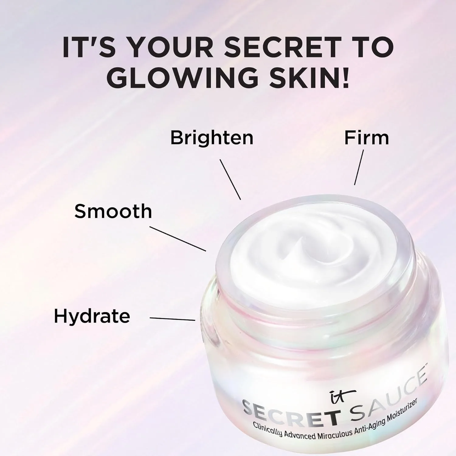 Сыворотка It Cosmetics — Secret Sauce Anti-Aging Face Moisturizer - увлажняющий и разглаживающий против морщин и, 59 мл — фото 3
