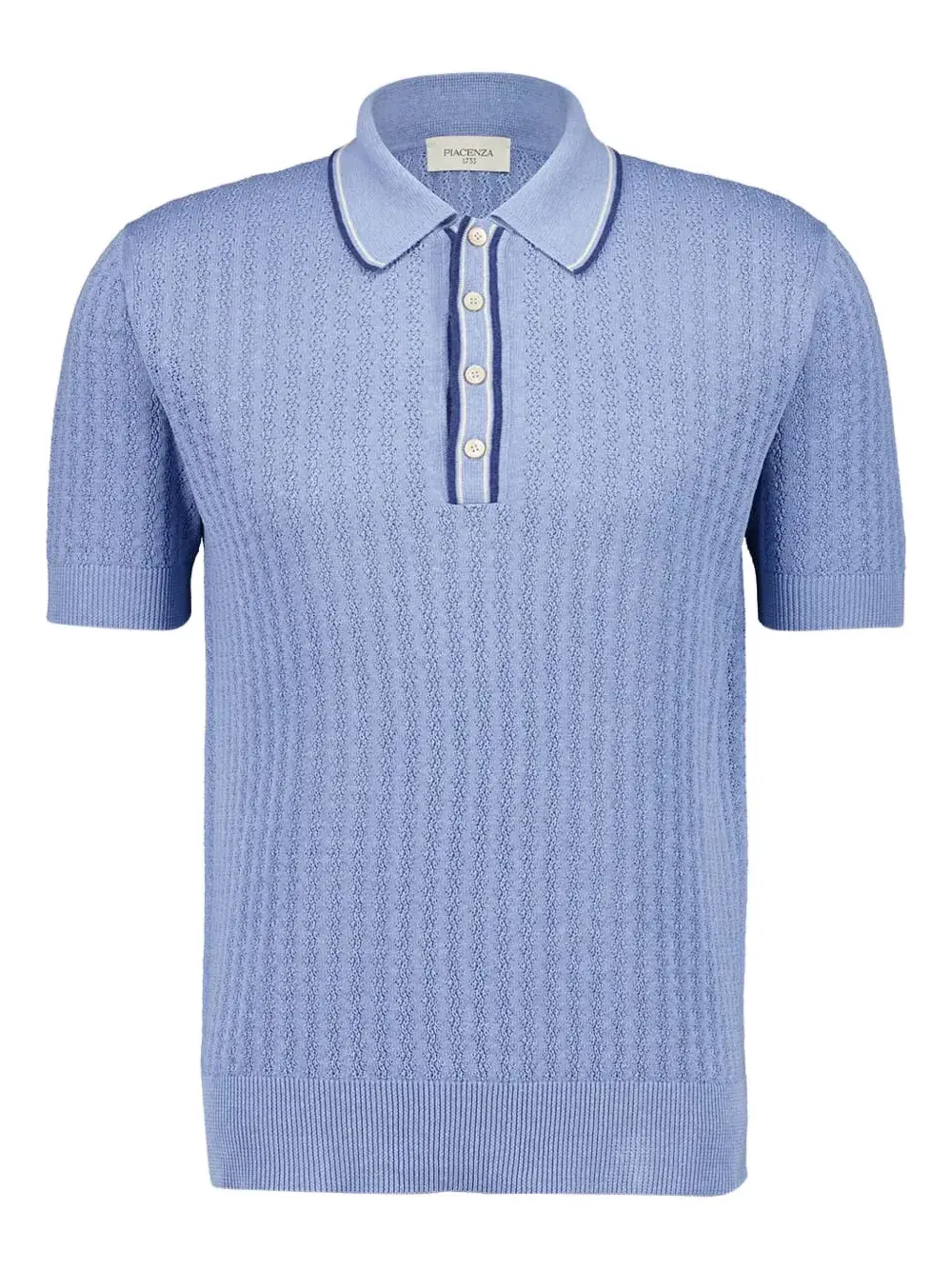

Фактурная рубашка поло Piacenza Cashmere, синий