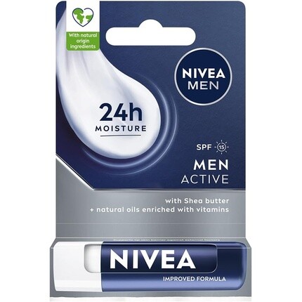 

Мужской бальзам для губ Active Care 4,8 г, Nivea