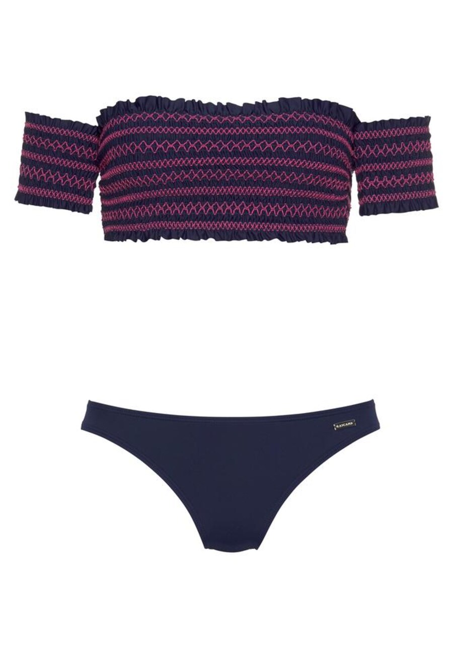 

Бикини-бандо LASCANA Bandeau Bikini, темно-синий