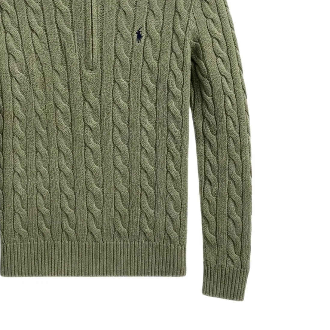 Свитер Polo Ralph Lauren стандартный оливковый — фото 4