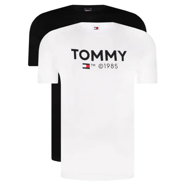 

Комплект из двух футболок приталенного кроя Tommy Hilfiger, белый