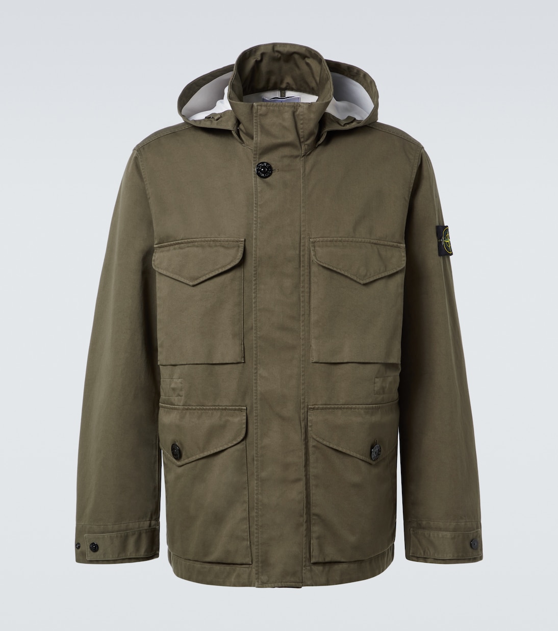 

Куртка из хлопка Raso Gommato 3L Stone Island, Military Green