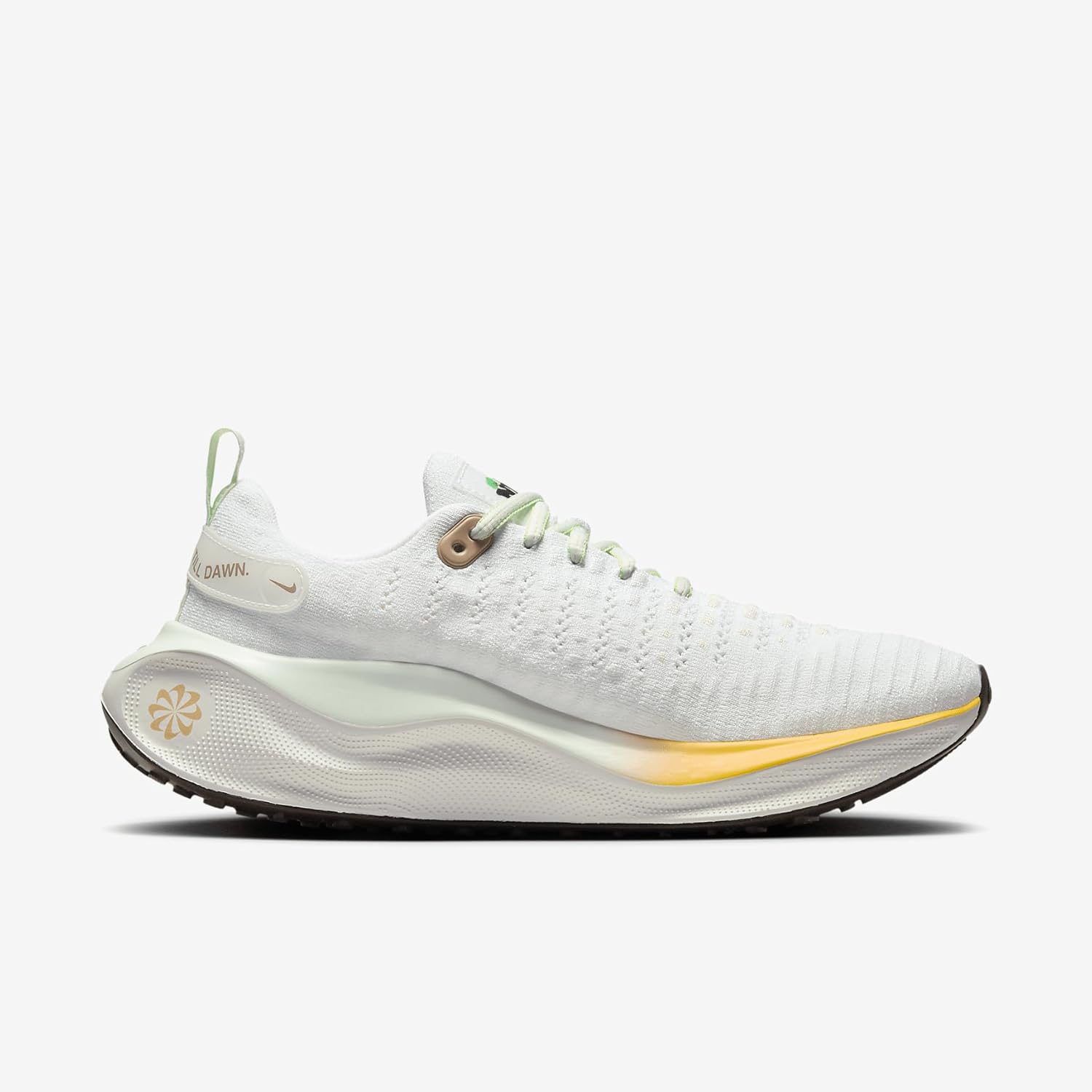 Женские дорожные кроссовки для бега Nike InfinityRN 4, белый/зеленый — фото 3