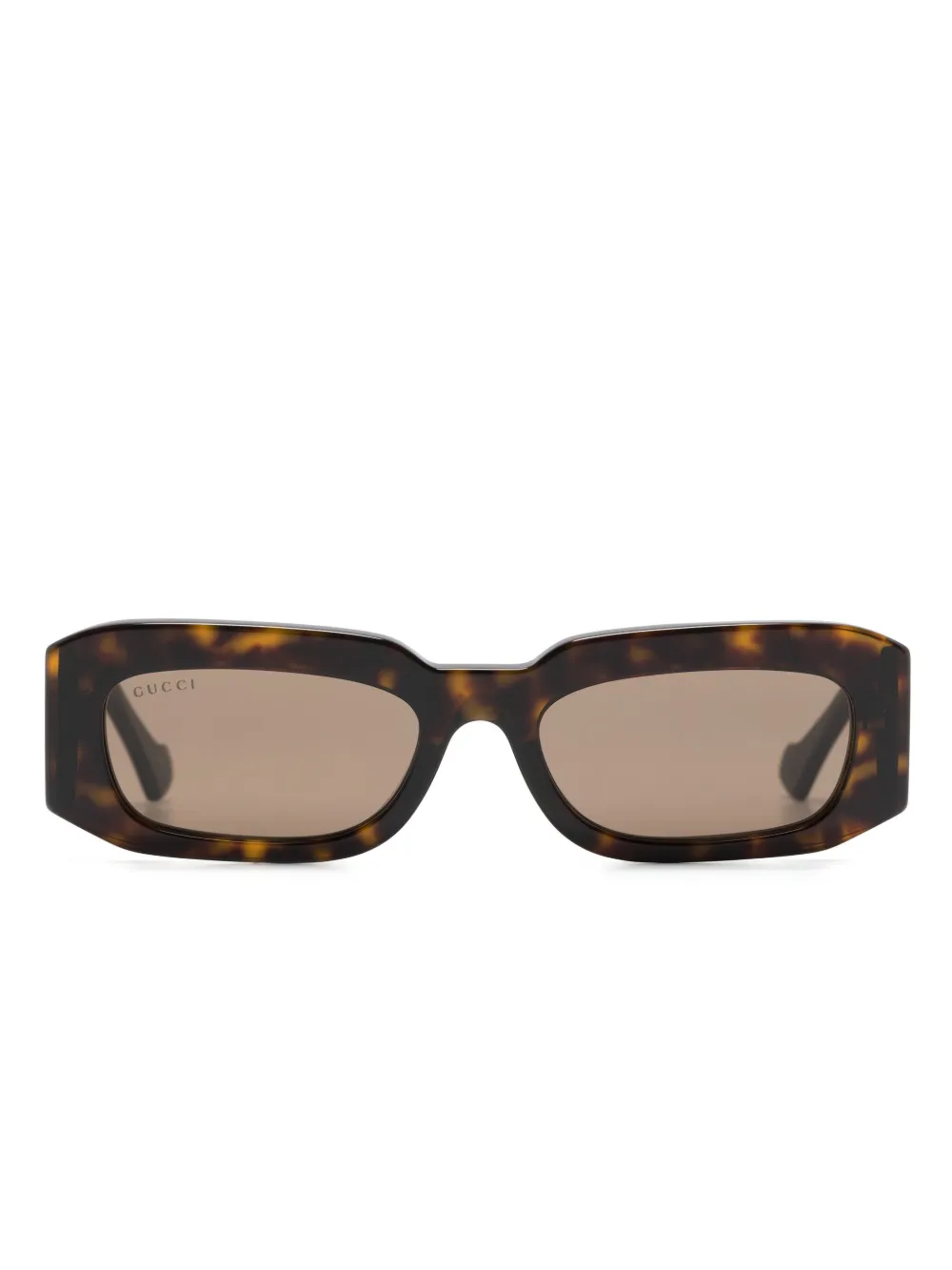 

Очки в прямоугольной оправе черепаховой расцветки Gucci Eyewear, коричневый