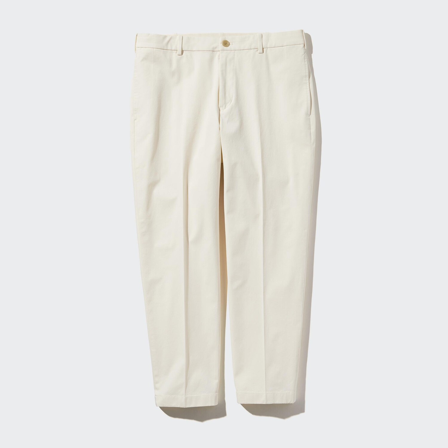 

Умные хлопковые брюки до щиколотки (длинные) UNIQLO, кремовый
