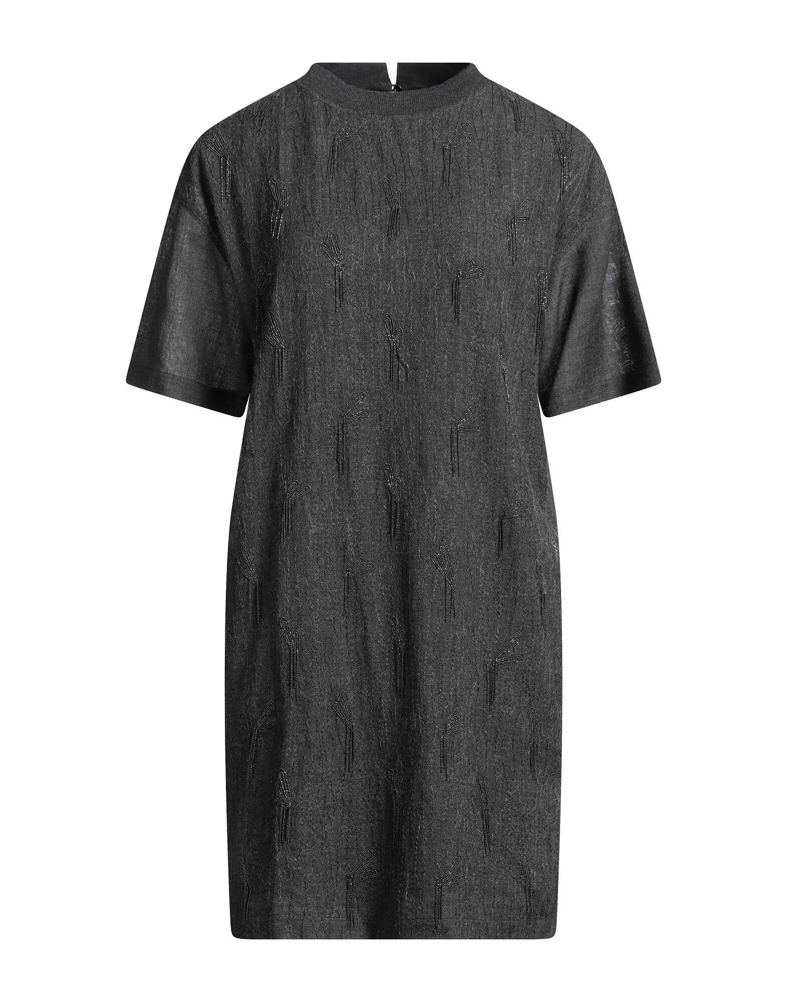 

Мини-платье Brunello Cucinelli, угольно-серый