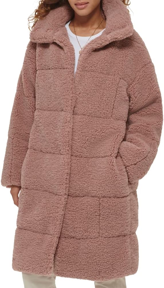

Levi's Женское длинное стеганое пальто в стиле пэчворк, Mauve