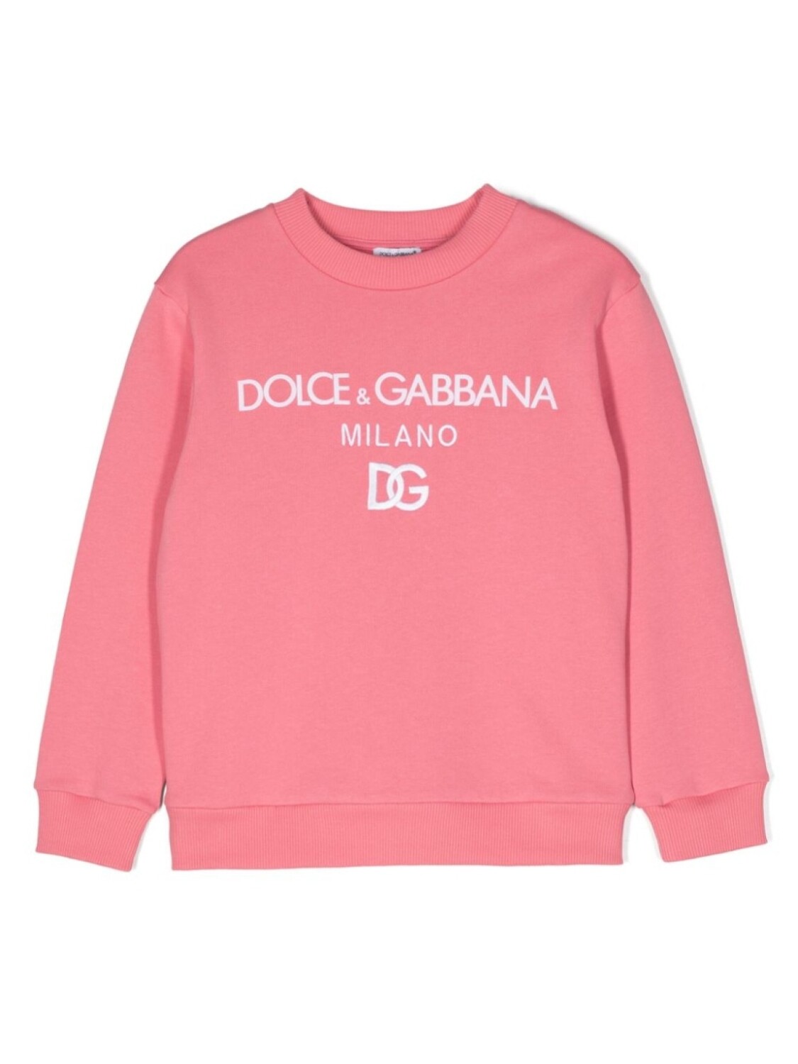 

Dolce & Gabbana толстовка с вышитым логотипом, розовый