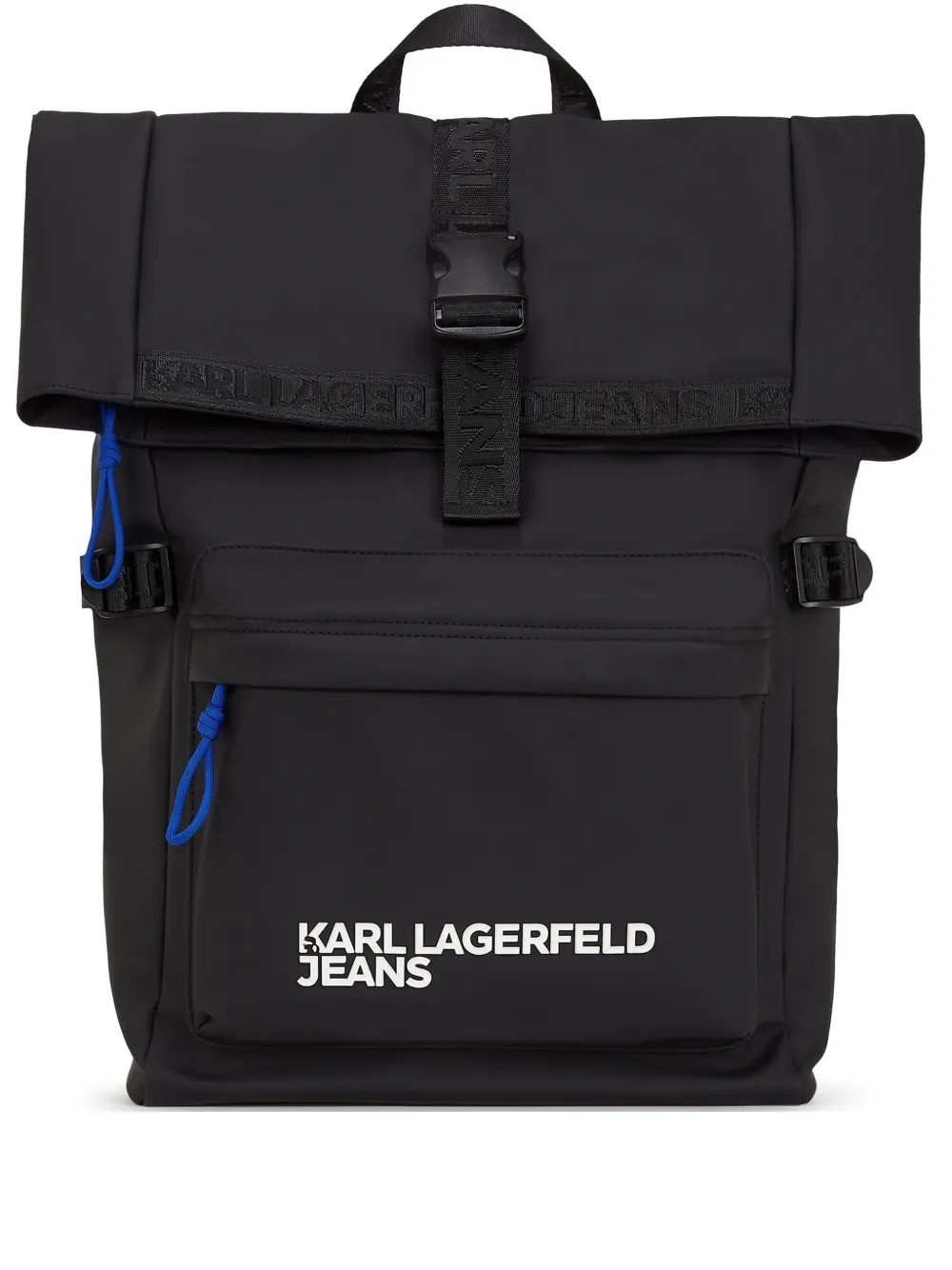 

Рюкзак KLJ с подворотом Karl Lagerfeld Jeans, черный