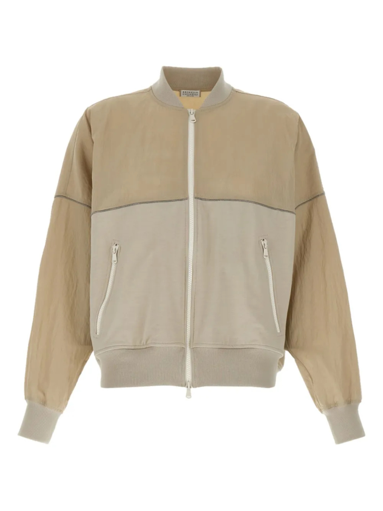 

Хлопковая куртка Brunello Cucinelli, нейтральный