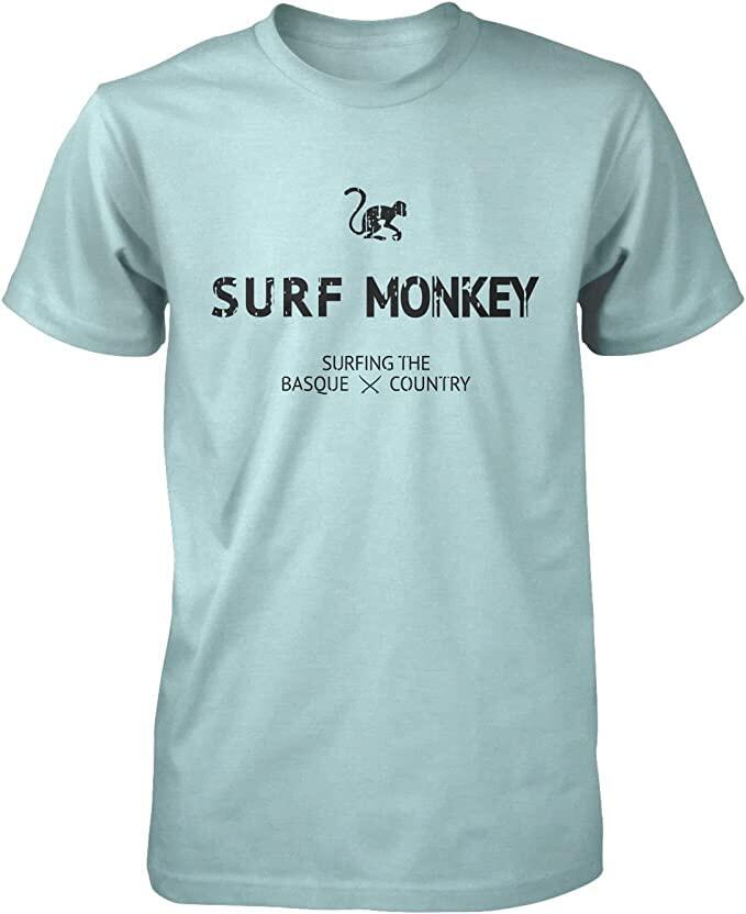 

SURF MONKEY Футболка из органического хлопка с коротким рукавом / для взрослых (Ice)