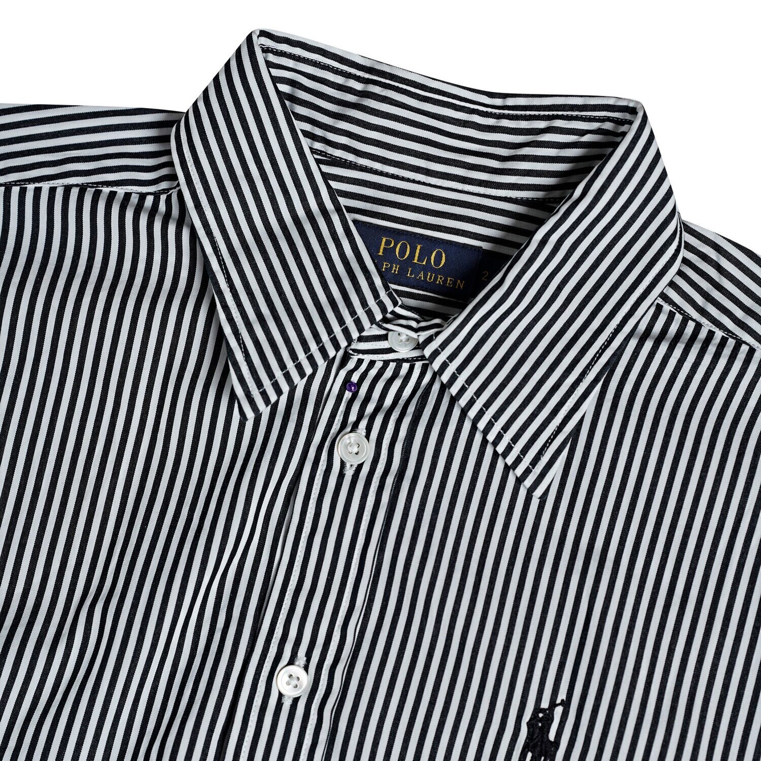 Polo Ralph Lauren SS24 Платье с коротким рукавом женское черное белое — фото 4