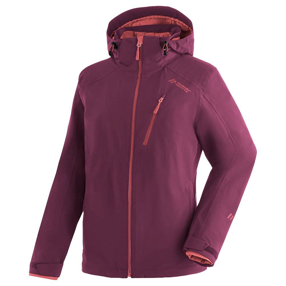 

Куртка Maier Sports Ribut W Full Zip Rain, красный