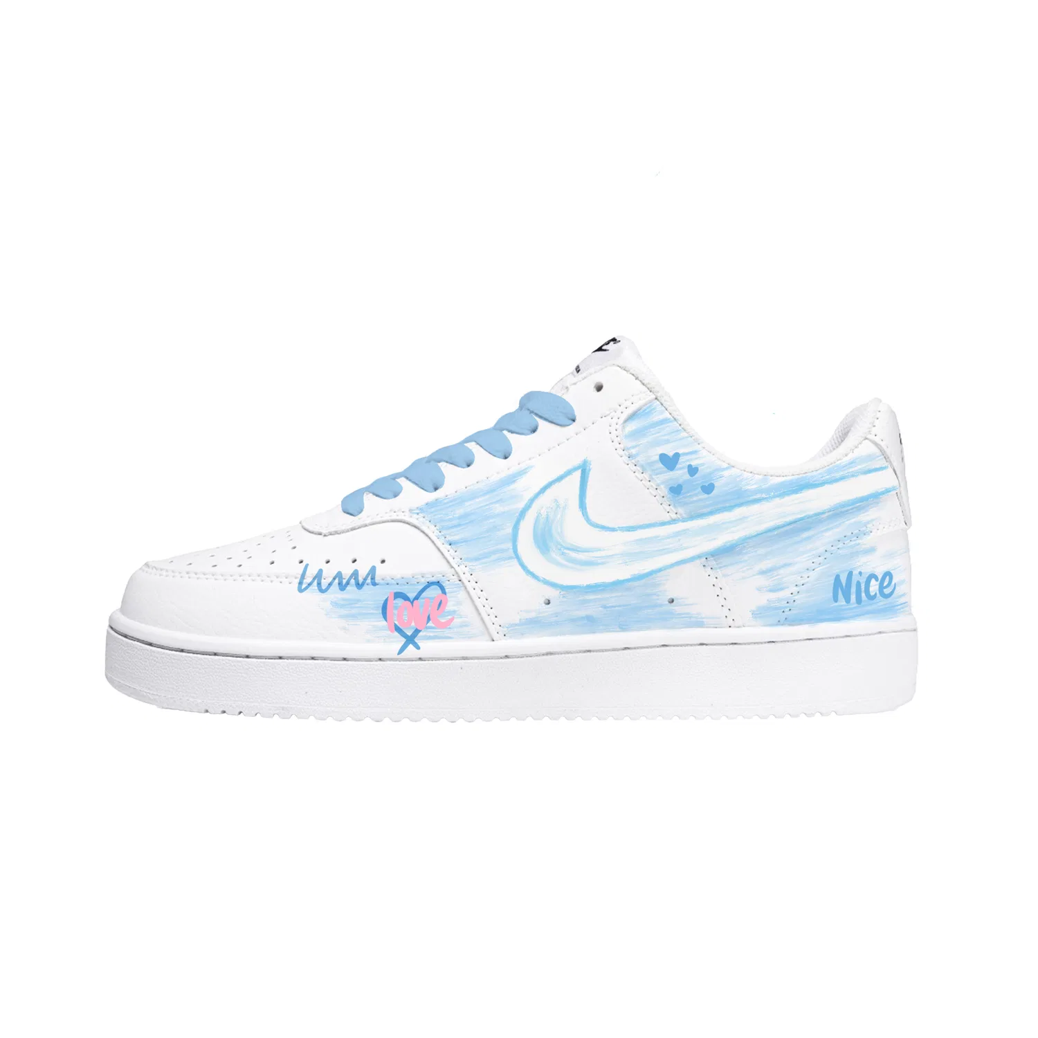 Кеды Nike Court Vision 1 Blue White