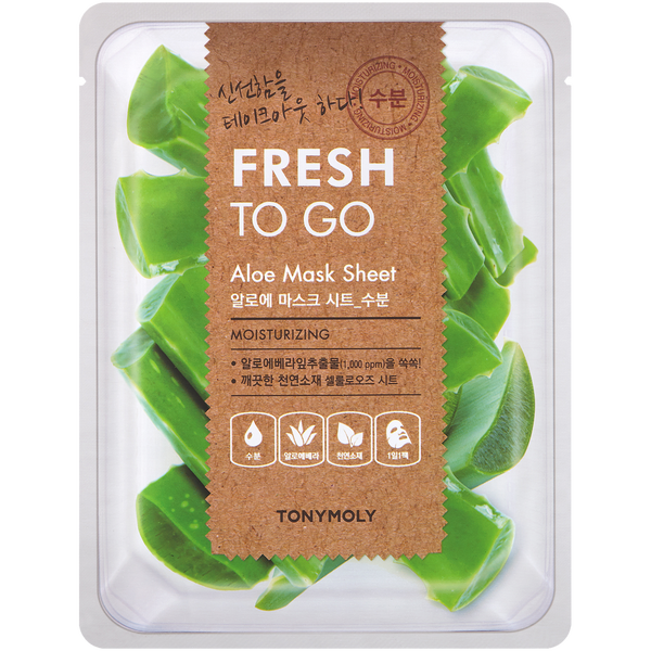 

Увлажняющая тканевая маска для лица с алоэ, 22 г Tony Moly Fresh to go aloe