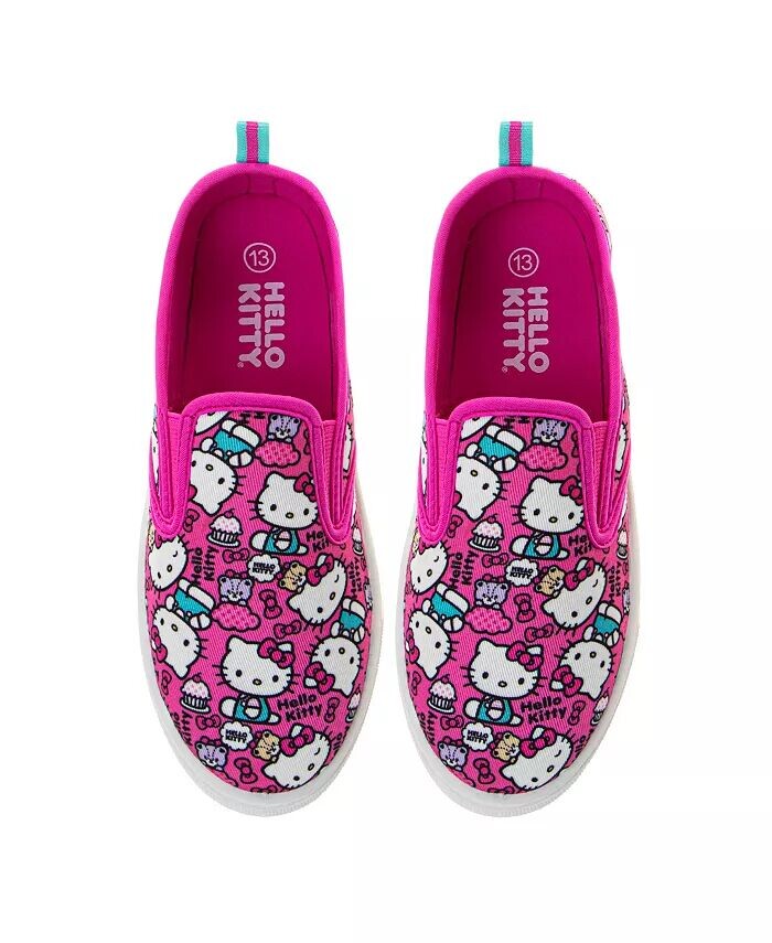 

Холщовые кроссовки для маленьких и больших девочек Hello Kitty, розовый